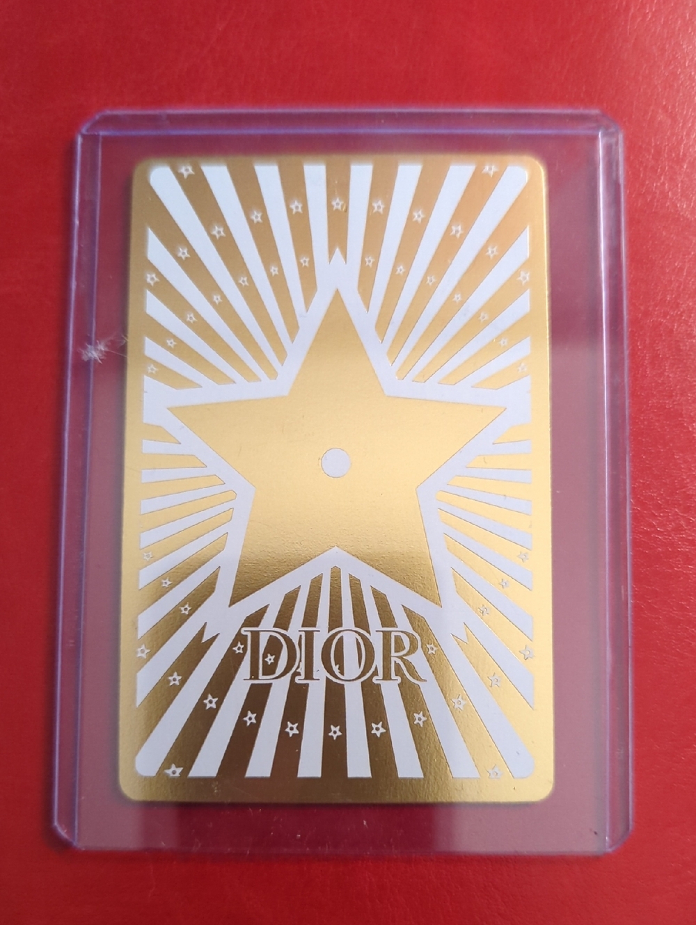Dior Metallic Gold and White Star Collector Card - 6💓